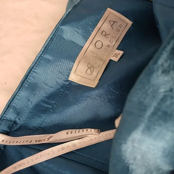 Dark Teal Ruffle Dress - Picture 5 of 5